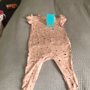 NBW Posh peanut Rompers- ruffled cap sleeve